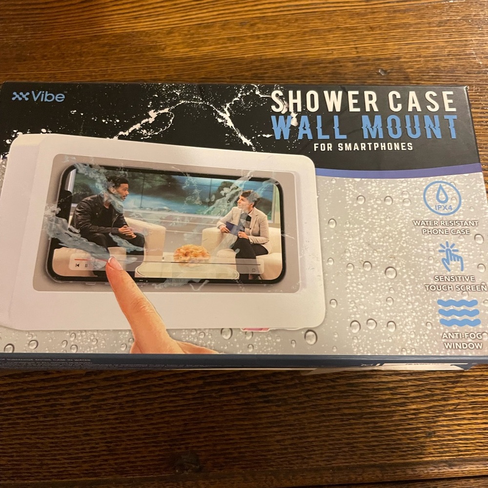 Vibe Water-Resistant Phone Case with Blue Accents